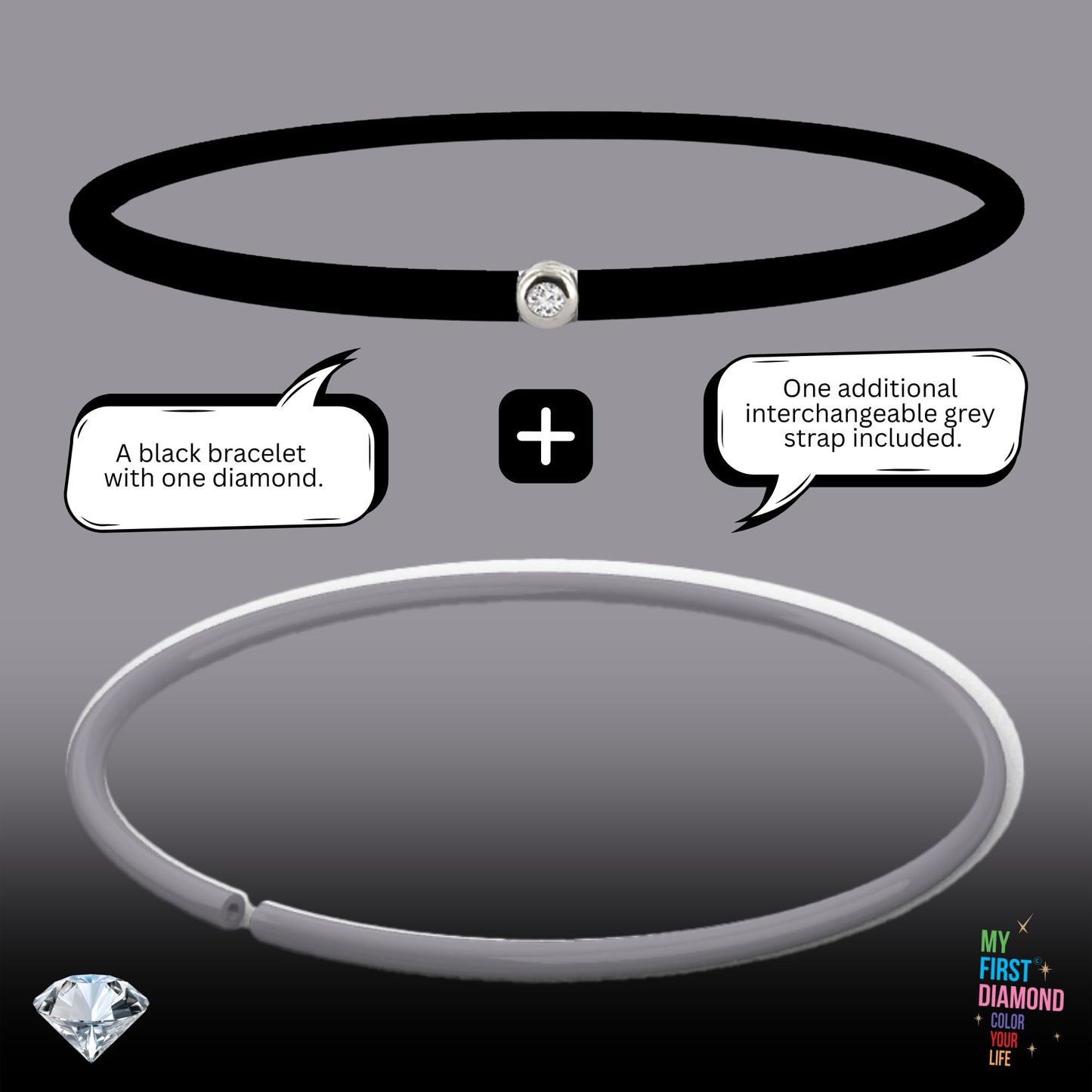 My First Diamond - Original - Bracelet - Adaptable unisex (Gold Bronze)