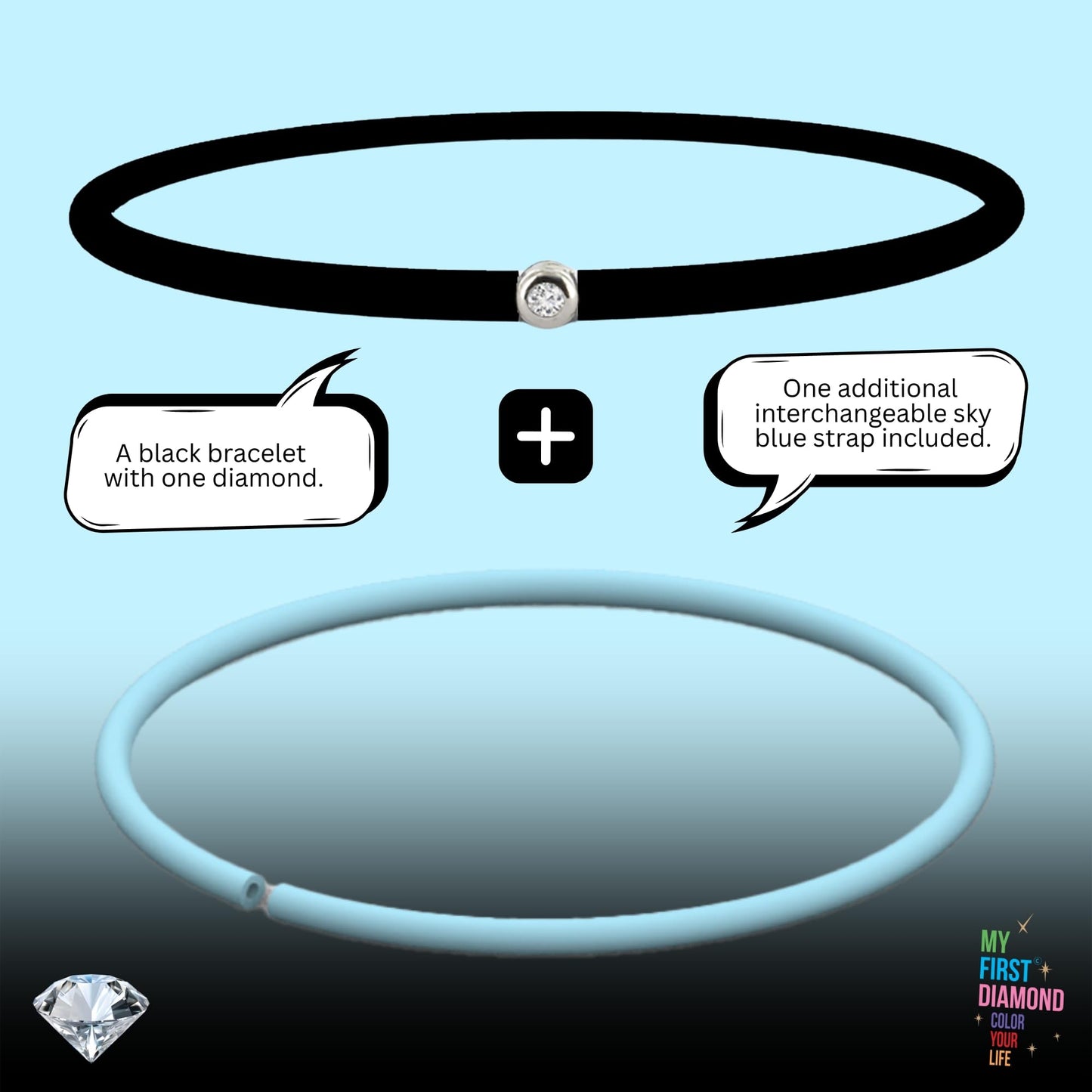 My First Diamond - Original - Bracelet - Adaptable unisex (Gold Bronze)