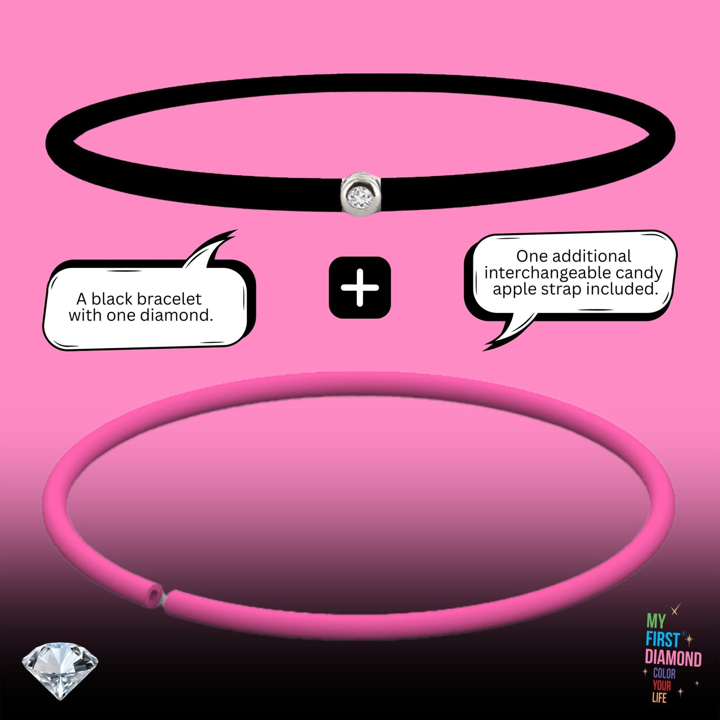 My First Diamond - Original - Bracelet - Adaptable unisex (Gold Bronze)