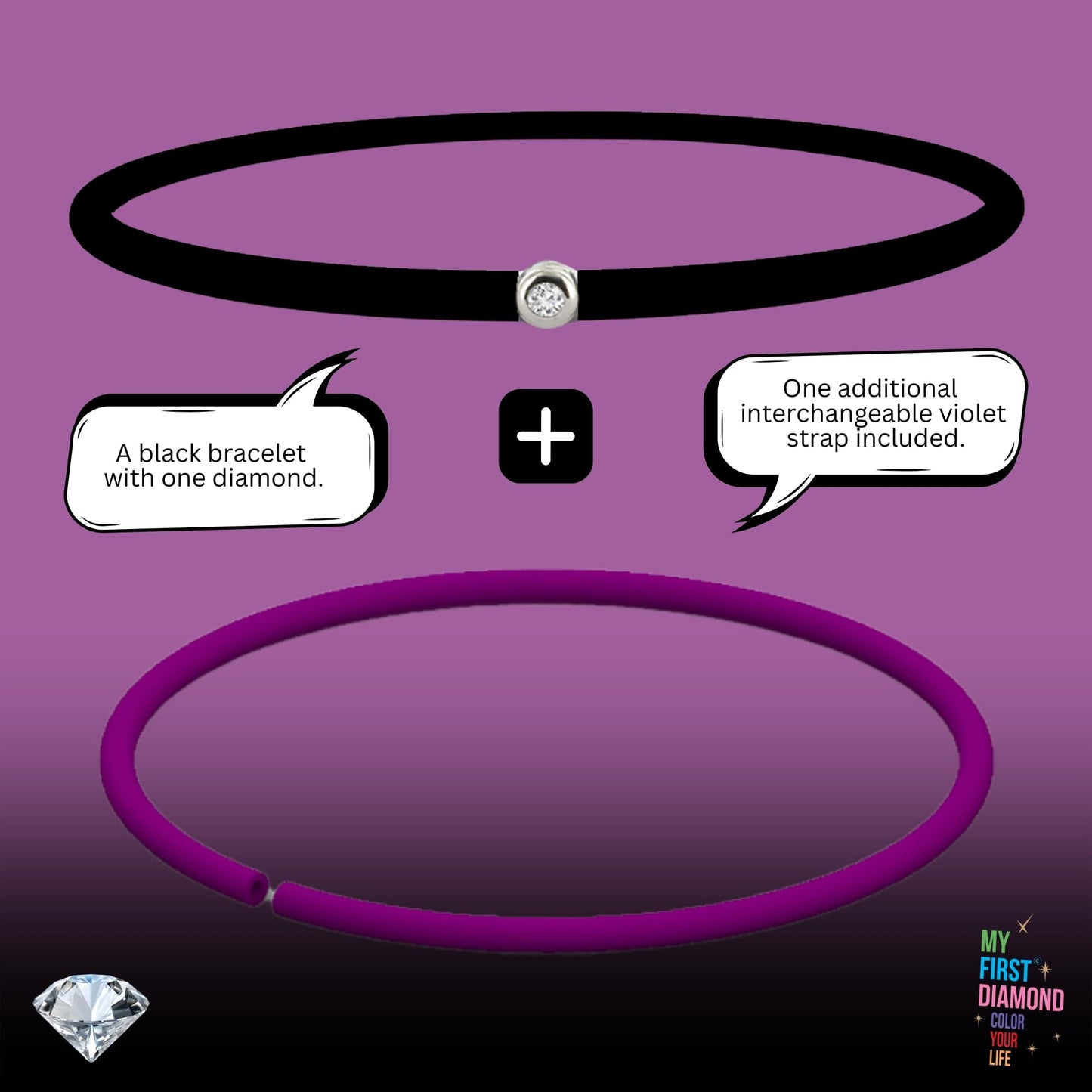 My First Diamond - Original - Bracelet - Adaptable unisex (Gold Bronze)