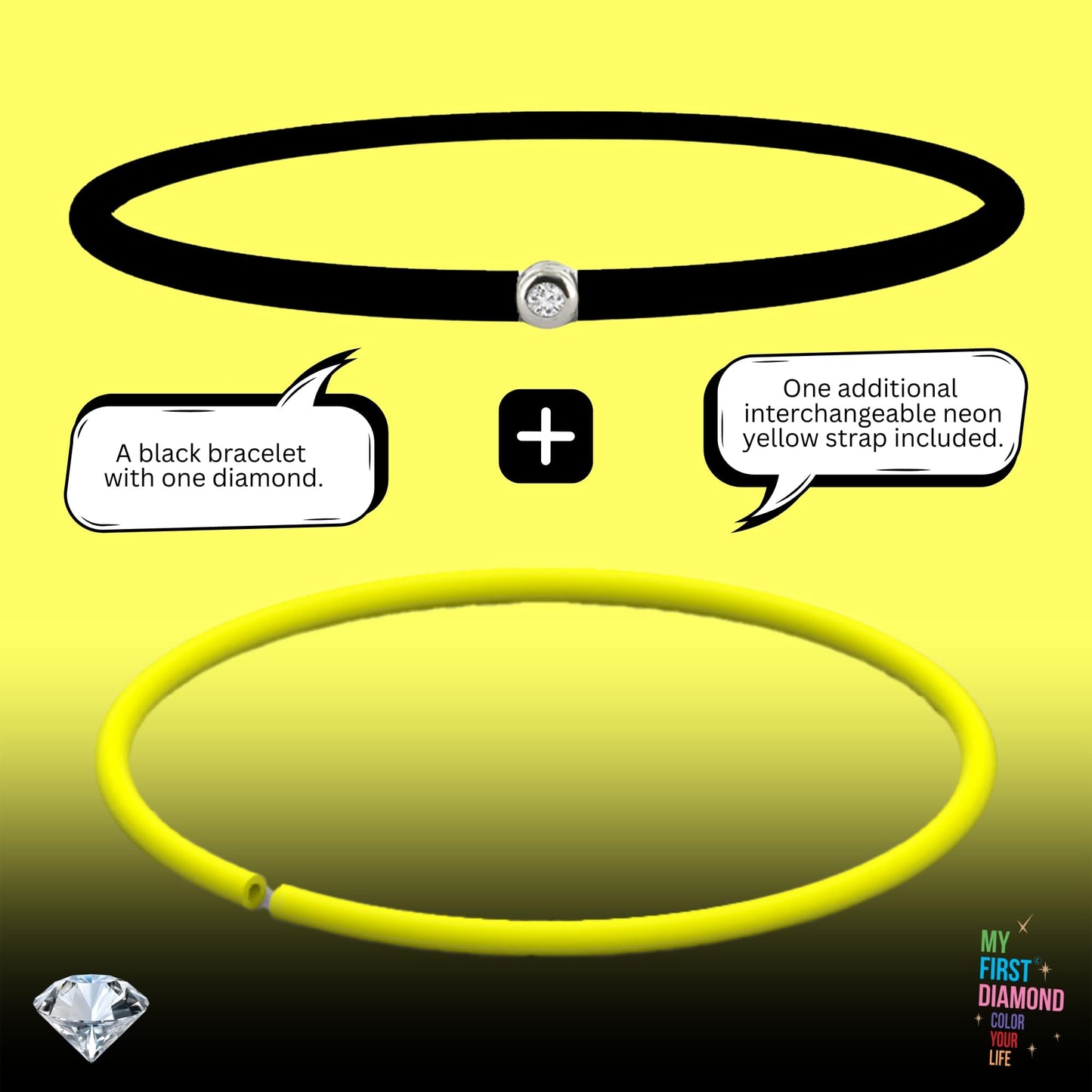 My First Diamond - Original - Bracelet - Adaptable unisex (Gold Bronze)