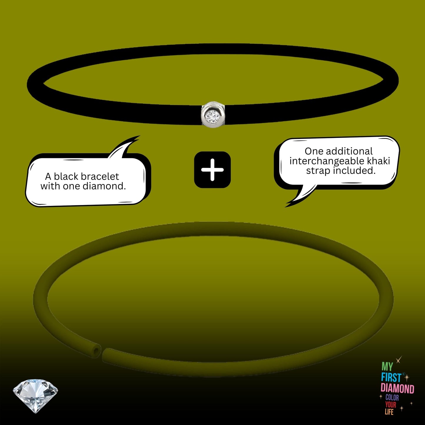 My First Diamond - Original - Bracelet - Adaptable unisex (Gold Bronze)