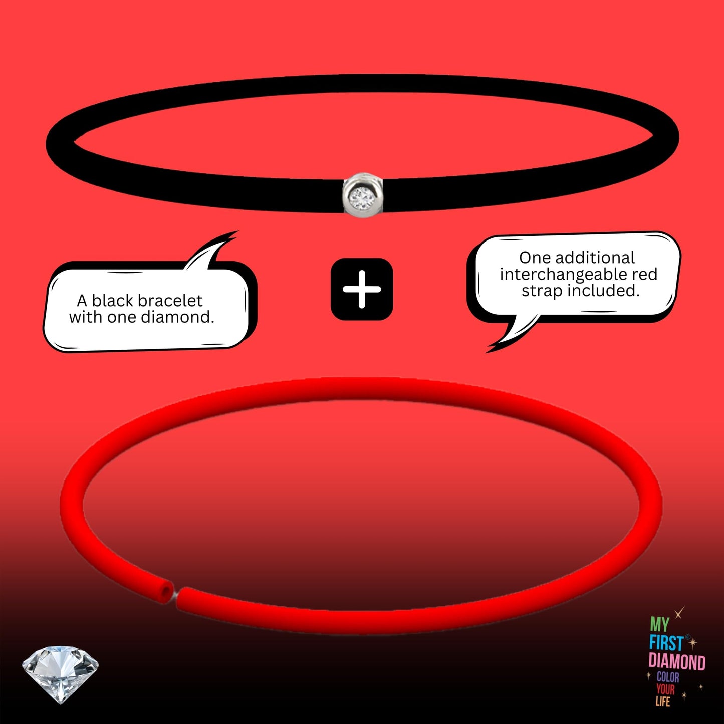 My First Diamond - Original - Bracelet - Adaptable unisex (Gold Bronze)