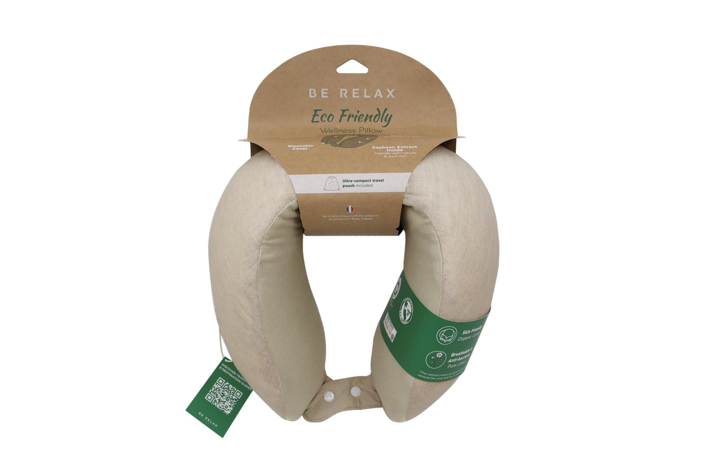Be Relax - Eco Friendly Wellness Travel Pillow.