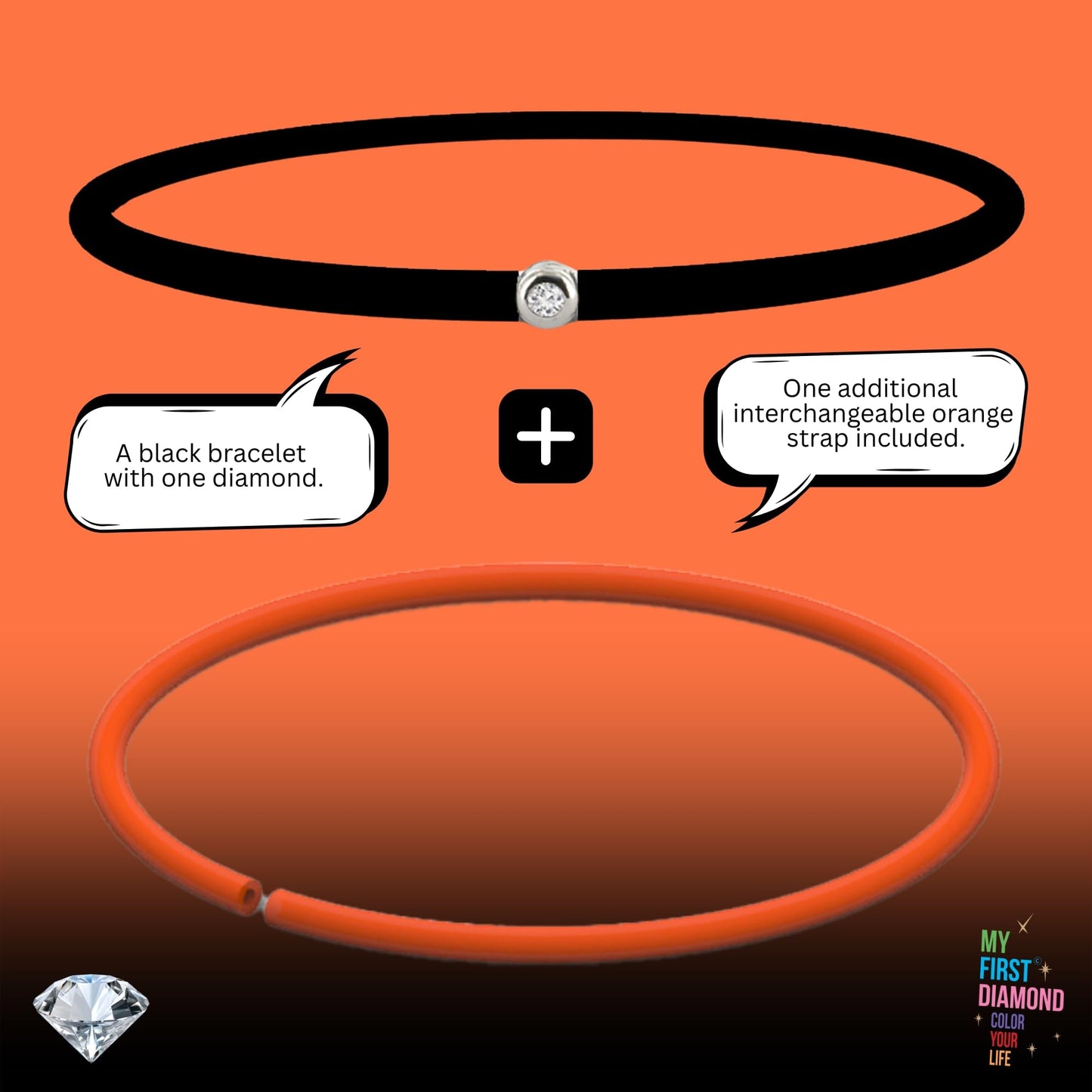 My First Diamond - Original - Bracelet - Adaptable unisex (Gold Bronze)