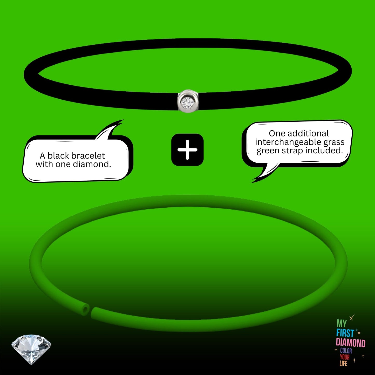 My First Diamond - Original - Bracelet - Adaptable unisex (Gold Bronze)