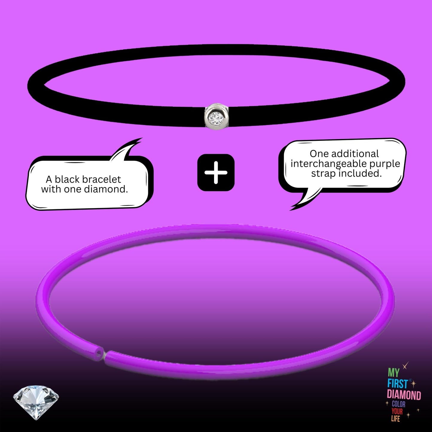 My First Diamond - Original - Bracelet - Adaptable unisex (Gold Bronze)