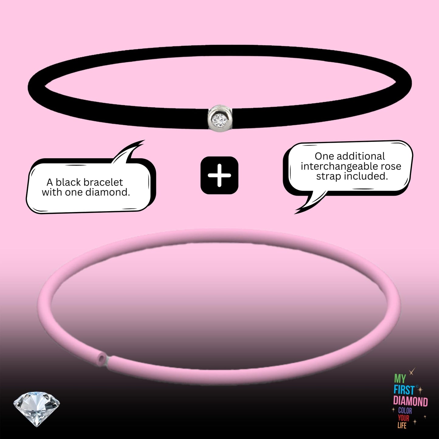 My First Diamond - Original - Bracelet - Adaptable unisex (Gold Bronze)