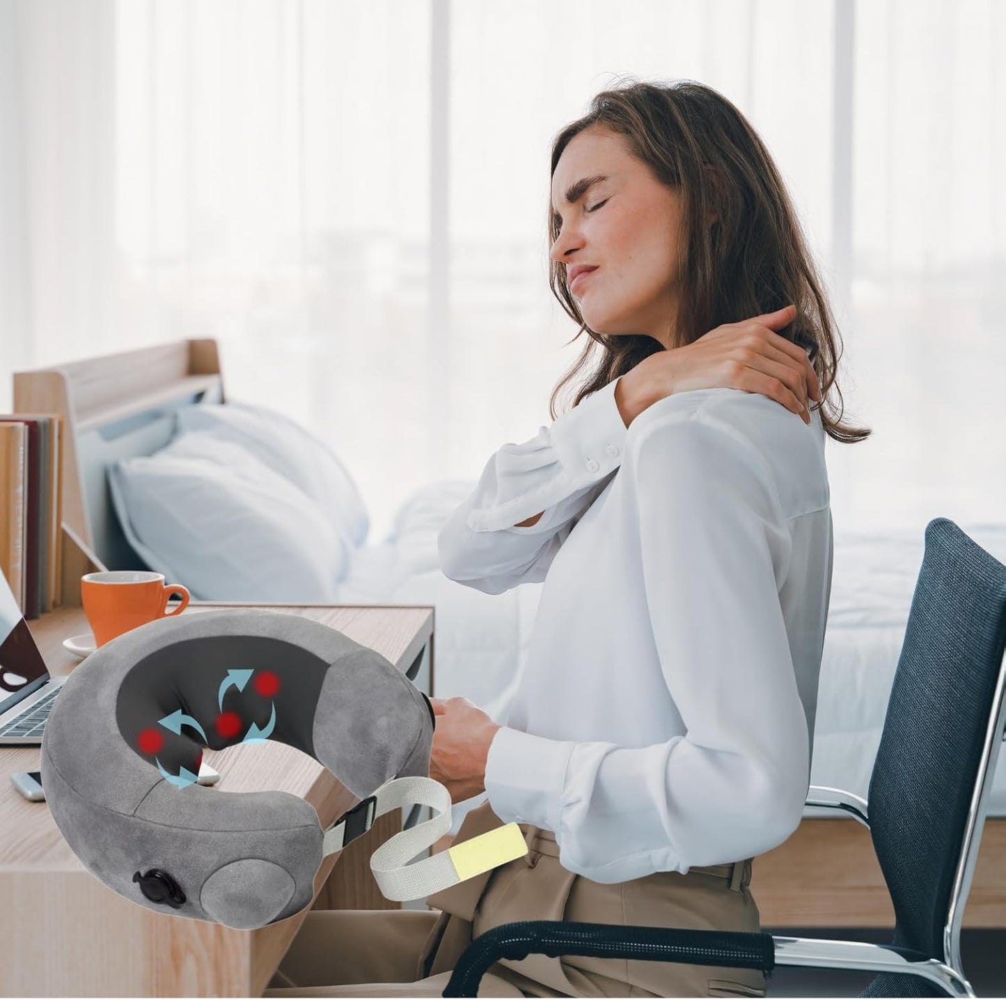 Travelmall - Inflatable Multi-Functional Pillow.