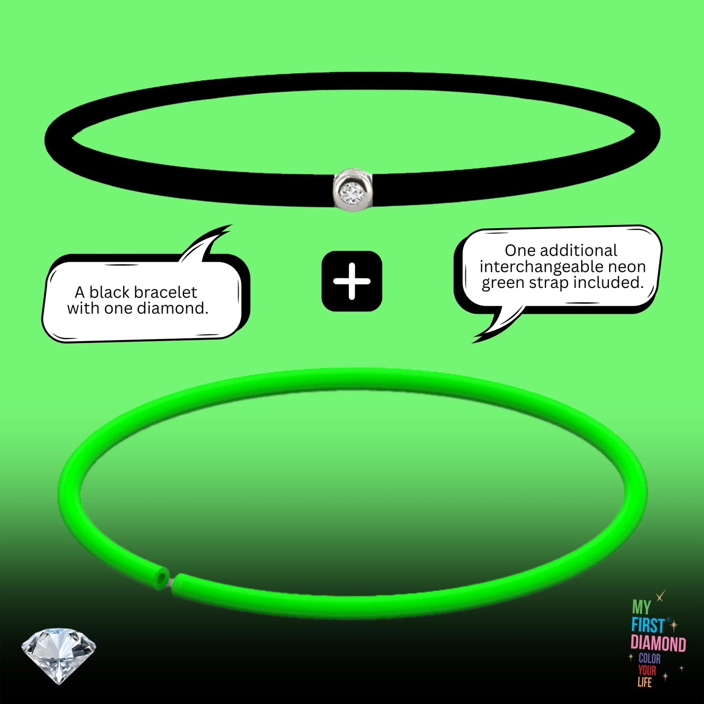 My First Diamond - Original - Bracelet - Adaptable unisex (Gold Bronze)