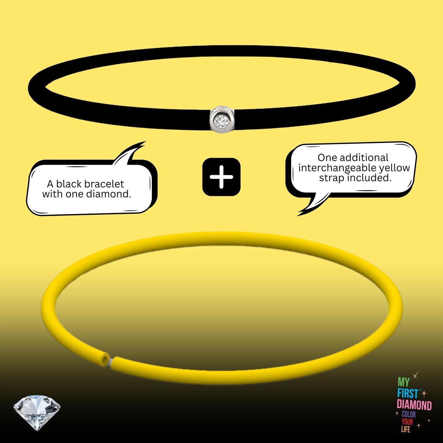 My First Diamond - Original - Bracelet - Adaptable unisex (Gold Bronze)