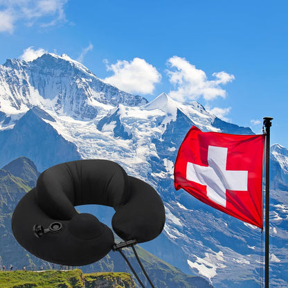 Travelmall - Premium Inflatable Memory Foam Pillow.
